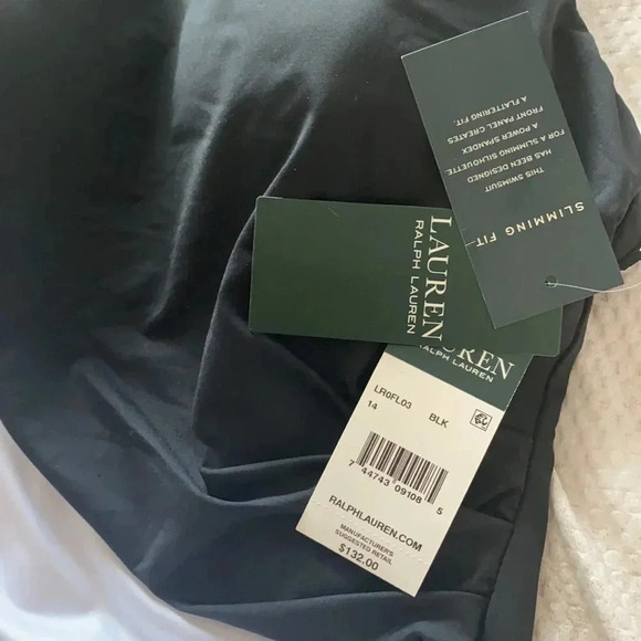 NWT Ralph Lauren Bel Air High Neck One Piece Sz 14 - Picture 11 of 14